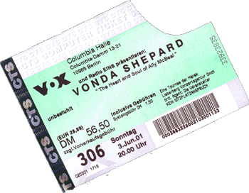 Konzertkarte Vonda Shepard